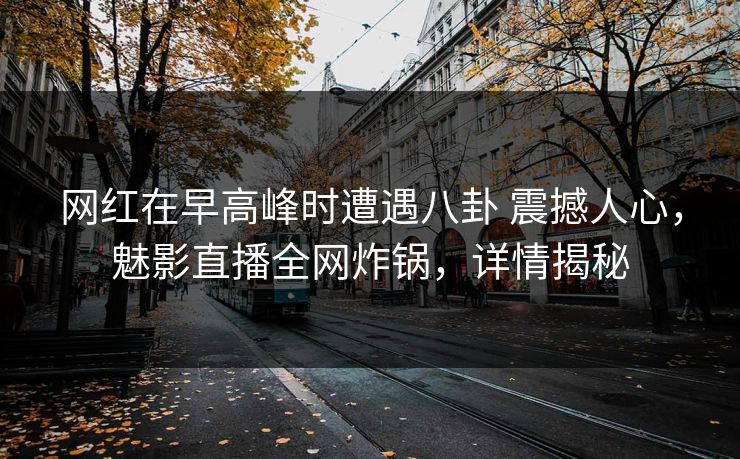 网红在早高峰时遭遇八卦 震撼人心，魅影直播全网炸锅，详情揭秘